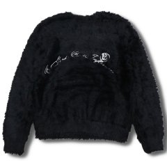 A Good Bad Influence / shaggy knit sweater black - 沖縄セレクト ...