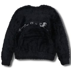 A Good Bad Influence / shaggy knit sweater black - 沖縄