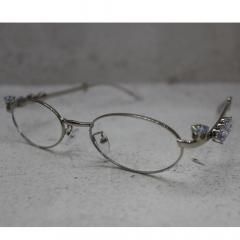 Rhinestoneglasses Blue light cut silver