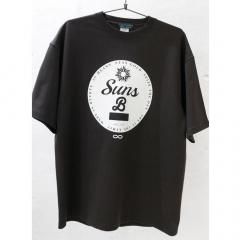 SUNS B BLANK Circle logo Big silhouette T SUMIKURO