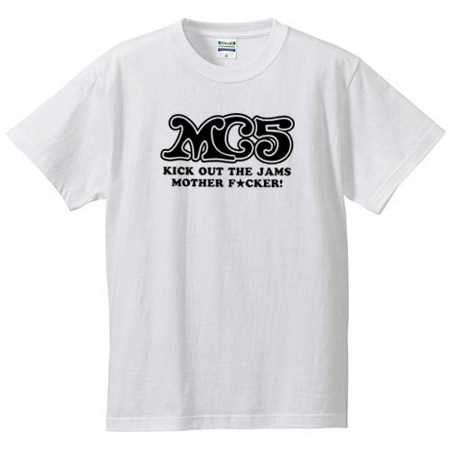 MC5 / ロゴ （キック・アウト・ザ・ジャムズ） (WHITE) - ロックTシャツ バンドTシャツ通販 ローデッド