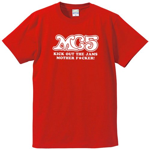 MC5 / ロゴ （キック・アウト・ザ・ジャムズ） (RED) - ロックTシャツ バンドTシャツ通販 ローデッド