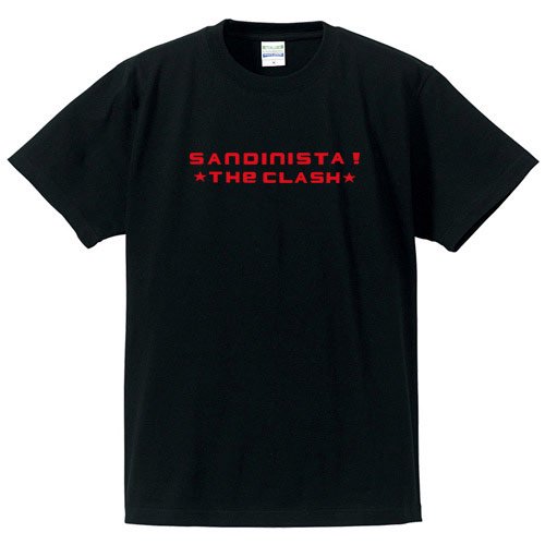 ザ・クラッシュ / サンディニスタ! ロゴ（BLACK print RED） - ロックTシャツ バンドTシャツ通販 ローデッド