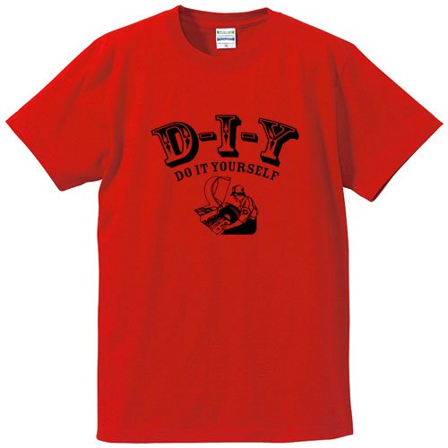 D-I-Y (バズコックス、スロッピング・グリッスルetc)(RED) - ロックTシャツ バンドTシャツ通販 ローデッド