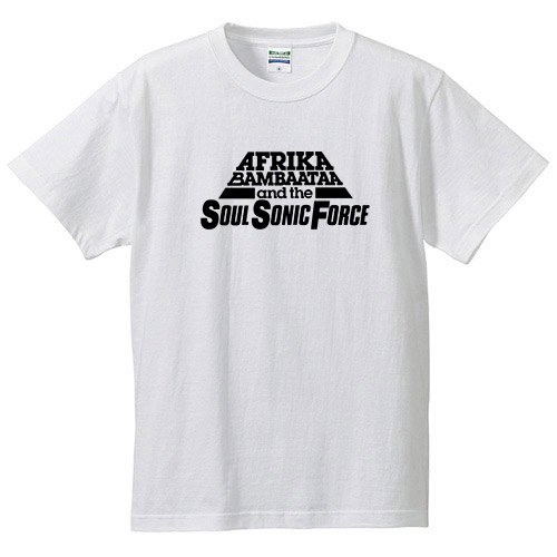 アフリカ・バンバータ・アンド・ザ・ソウル・ソニック・フォース / ロゴ（WHITE） - ロックTシャツ バンドTシャツ通販 ローデッド