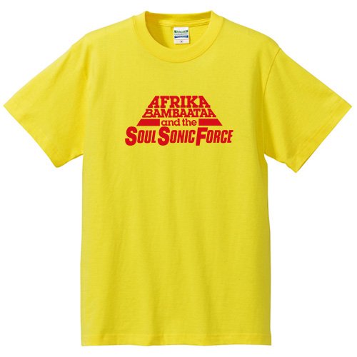 アフリカ・バンバータ・アンド・ザ・ソウル・ソニック・フォース / ロゴ（YELLOW） - ロックTシャツ バンドTシャツ通販 ローデッド