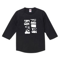 ギャング・オブ・フォー / ポスター・ロゴ - ラグラン七分袖 （4色)
