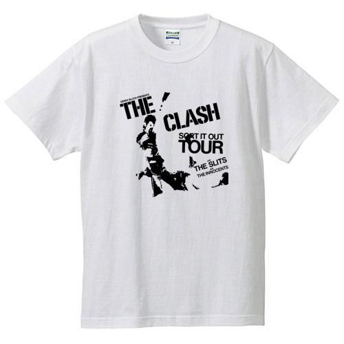 クラッシュ ポスター アート White ロックtシャツ バンドtシャツ通販 ローデッド