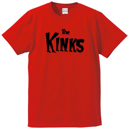 キンクス / LOGO （RED) - ロックTシャツ バンドTシャツ通販 ローデッド