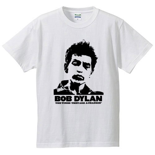 ボブ・ディラン　/ 時代は変わる （WHITE) - ロックTシャツ バンドTシャツ通販 ローデッド