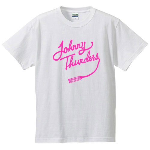 ジョニー・サンダース / LOGO 2 (WHITE) - ロックTシャツ バンドTシャツ通販 ローデッド