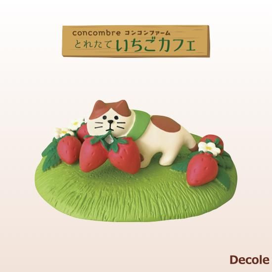 Decole(デコレ)】concombre(コンコンブル)ねこずきん いちごつみ Decole(デコレ)】concombre(コンコンブル)ねこずきん いちごつみ