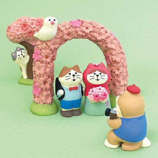 Decole(デコレ)】concombre(コンコンブル)ねこずきん 桜＆お花見