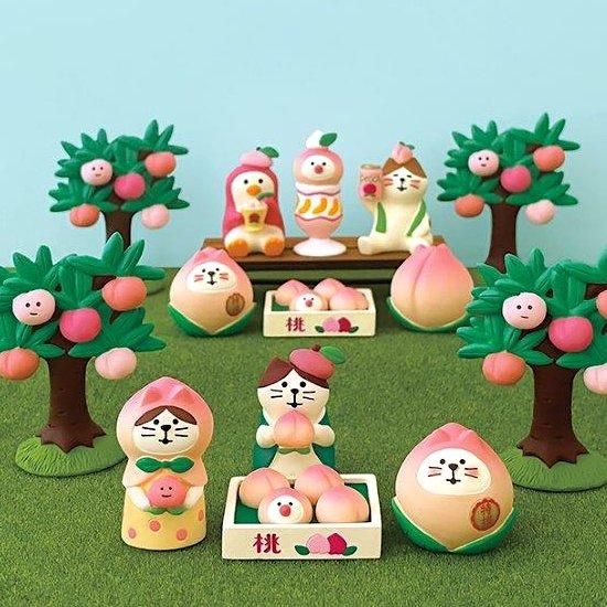 Decole(デコレ)】concombre(コンコンブル)ねこずきん 桃&桃まる Decole(デコレ)】concombre(コンコンブル)ねこずきん 桃&桃まる