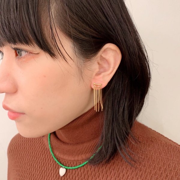 Lapuis Chain Fringe イヤリング - chelsea tokyo, ONLINE STORE ｜ Laforet HARAJYUKU