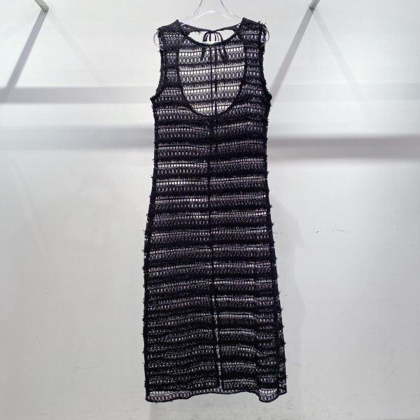 GHOSPELL Tamsin Fray Crochet Dress - chelsea tokyo, ONLINE STORE