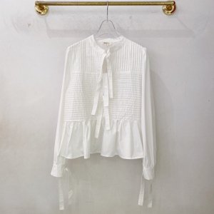 GHOSPELL Dillon Tie Front Blouse