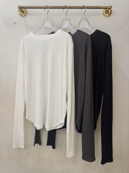YENN コットン リブ L/S TEE YENN COTTON RIB LONG TEE - CHELSEA, ONLINE STORE ｜ Laforet