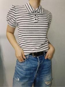 <img class='new_mark_img1' src='https://img.shop-pro.jp/img/new/icons14.gif' style='border:none;display:inline;margin:0px;padding:0px;width:auto;' />sister jane Magpie Stripe Polo Shirt