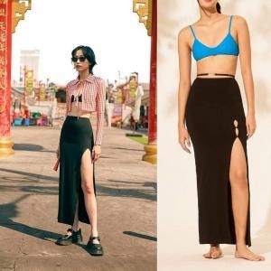 <img class='new_mark_img1' src='https://img.shop-pro.jp/img/new/icons12.gif' style='border:none;display:inline;margin:0px;padding:0px;width:auto;' />POP UPAPRILPOOLDAY LULU SLIT SKIRT