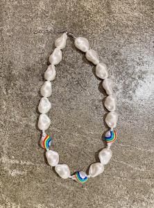 chelsea import pearl rainbow necklace