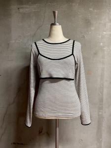 <img class='new_mark_img1' src='https://img.shop-pro.jp/img/new/icons14.gif' style='border:none;display:inline;margin:0px;padding:0px;width:auto;' />chelsea import boarder bra layered tops