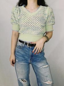 <img class='new_mark_img1' src='https://img.shop-pro.jp/img/new/icons14.gif' style='border:none;display:inline;margin:0px;padding:0px;width:auto;' />chelsea import mix puff knit