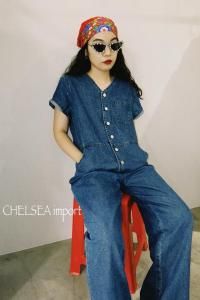 <img class='new_mark_img1' src='https://img.shop-pro.jp/img/new/icons14.gif' style='border:none;display:inline;margin:0px;padding:0px;width:auto;' />chelsea import Denim jumpsuits