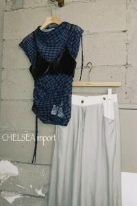 <img class='new_mark_img1' src='https://img.shop-pro.jp/img/new/icons14.gif' style='border:none;display:inline;margin:0px;padding:0px;width:auto;' />chelsea import Waist bi-color linen pants