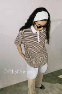 <img class='new_mark_img1' src='https://img.shop-pro.jp/img/new/icons14.gif' style='border:none;display:inline;margin:0px;padding:0px;width:auto;' />CHELSEA import Pile border polo shirt