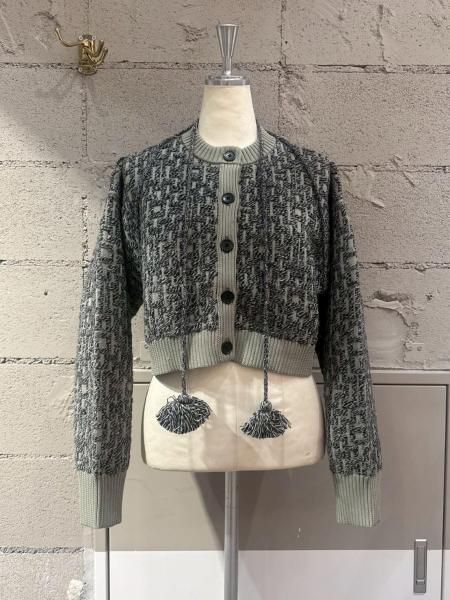 A CCORDION GEOMETRY DIAMOND PATTERN CARDIGAN - CHELSEA
