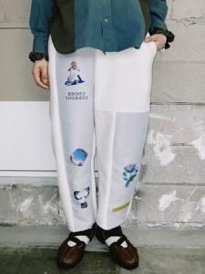 <img class='new_mark_img1' src='https://img.shop-pro.jp/img/new/icons14.gif' style='border:none;display:inline;margin:0px;padding:0px;width:auto;' />STOF  FLAGMENTS MIX PANTS