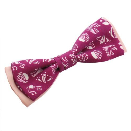 東京染 小紋 富田染工芸 さらきち 蝶ネクタイ ボウタイ 宝尽くし