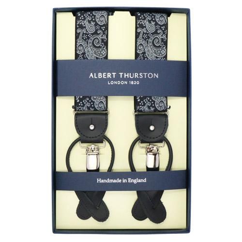 ALBERT THURSTON アルバートサーストン サスペンダー ペイズリー ...