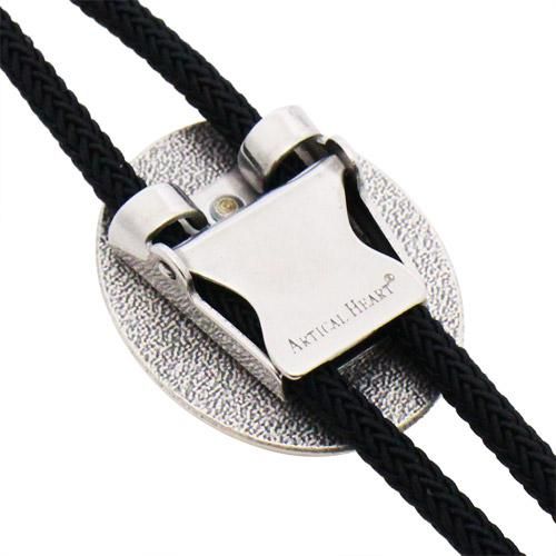 e135ブラック オーバル ストーン 黒曜石 ループタイ ネックレス ブラック オーバル ストーン 黒曜石 ループタイ ネックレス