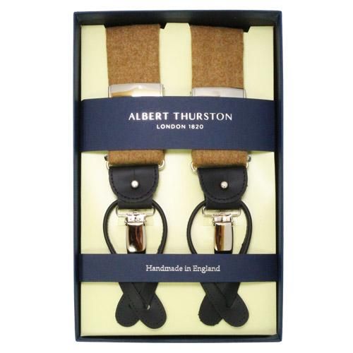 ALBERT THURSTON アルバートサーストン サスペンダー ベージュ