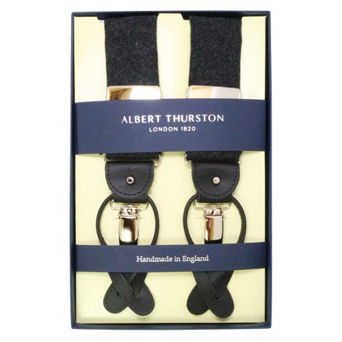 ALBERT THURSTON アルバートサーストン サスペンダー チャコール