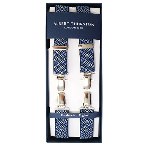 ALBERT THURSTON アルバートサーストン サスペンダー ELASTIC ブルー