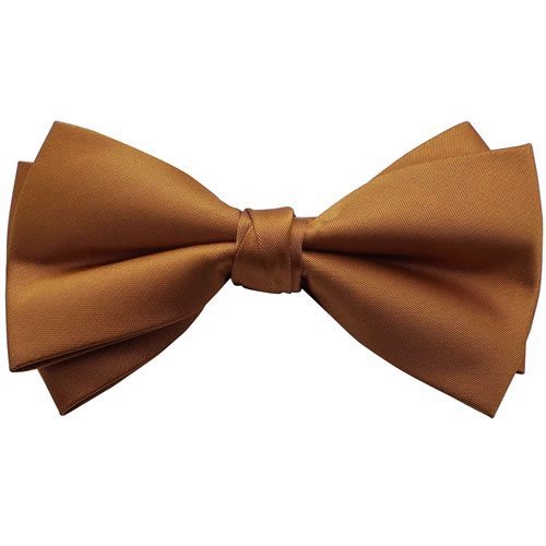 オレンジブラウン 変形 蝶ネクタイ ボウタイ【簡易装着タイプ】 - 蝶ネクタイ ボウタイ 専門店 Bowties.jp