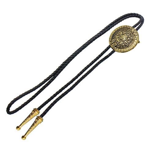 マヤ カレンダー コイン ゴールド ループタイ ネックレス ポーラータイ