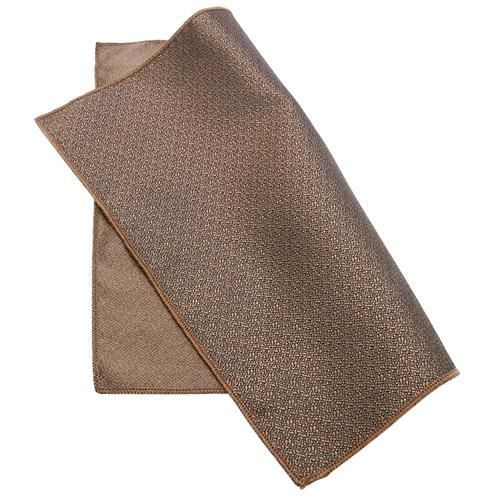 TOM FORD ネクタイ・ポケットチーフセット　ブラウンドット柄 TOM FORD ネクタイ・ポケットチーフセット ブラウンドット柄