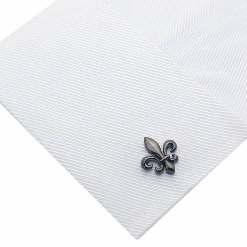 ブラック フルール・ド・リス ゆりの紋章 カフス - 蝶ネクタイ