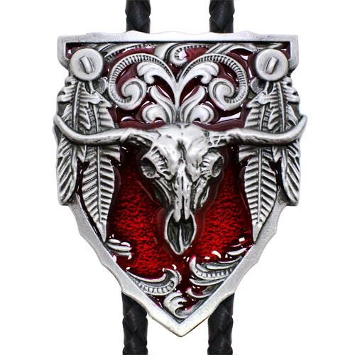 ウエスタン ネイティブアメリカン ロングホーン ループタイ ネックレス