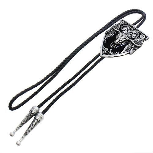 ウエスタン ネイティブアメリカン ロングホーン ループタイ ネックレス