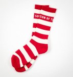SON OF THE CHEESE BORDER SOX(RED)