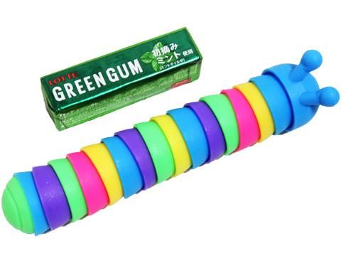 くねくねイモムシ（レインボー）｜おもちゃ・縁日玩具・クレーン