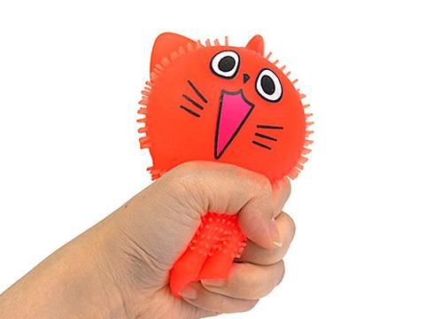 ★713★にゃんこ玉ヨーヨーチャーム ピカピカもじゃもじゃネコちゃんヨーヨー2｜おもちゃ・縁日玩具