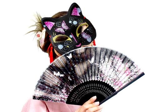 お面 猫面 蝶々｜おもちゃ・ホビー・ゲーム・縁日玩具・大国屋