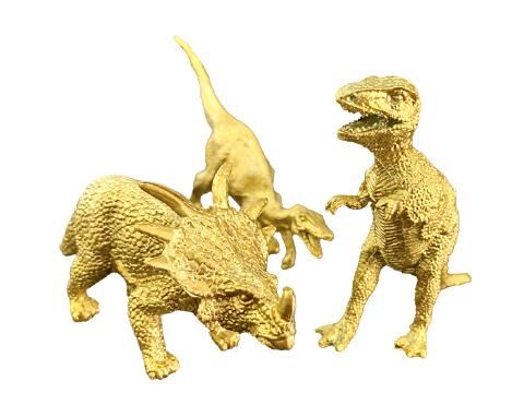 金色　　銀色　　恐竜　フィギュア　50個ずつ　合計100個まとめ売り 金色 銀色 恐竜 フィギュア 50個ずつ 合計100個まとめ売り 黄金