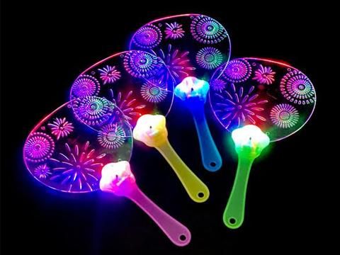 Bページ 光るうちわ花火柄2 ｜おもちゃ・縁日玩具・クレーンゲーム景品